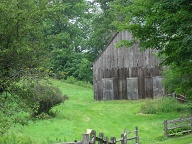 Caroline's stables - she has a very big and interesting property to ride around