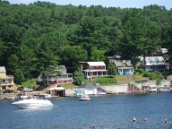 The lakes are popular for water activities