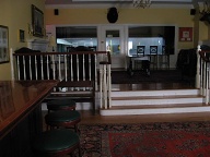The dedans (the rear of a royal tennis court) at the Tennis and Racquet club