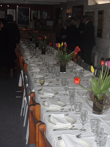The grand dinner at the club